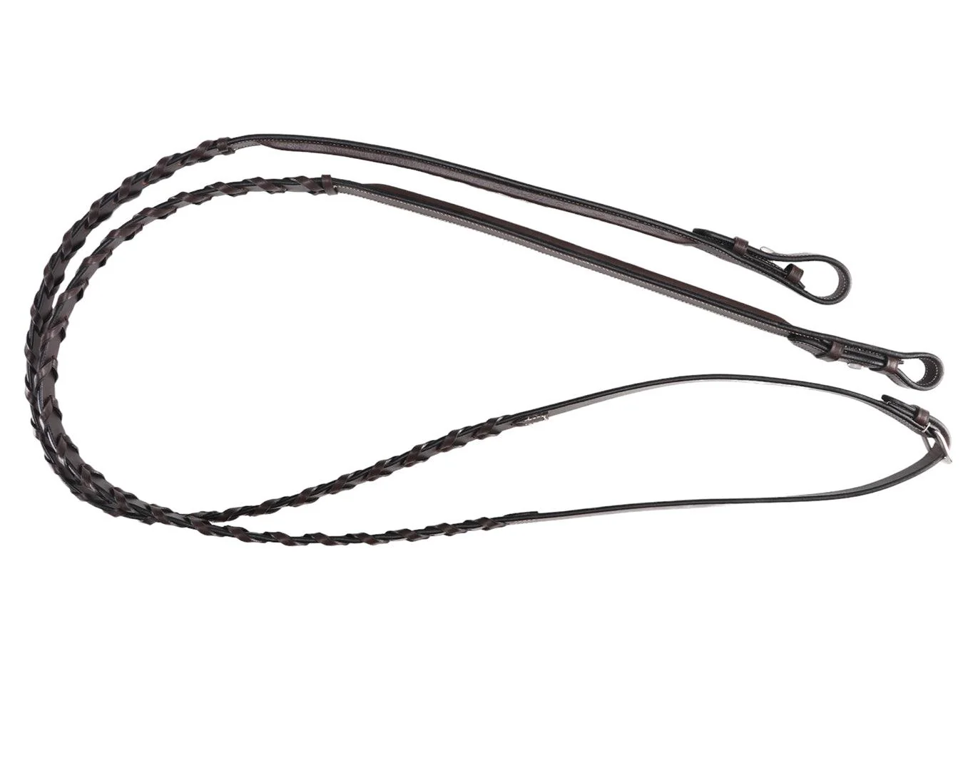 Jeremy & Lord Snaffle Bridle With Removable Flash Noseband & Laced Reins - Image 8