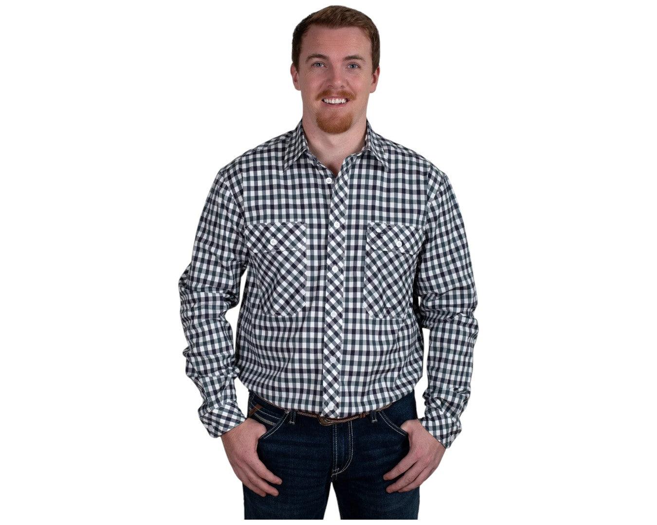 Just Country Mens Austin Full Button Shirt - Image 4