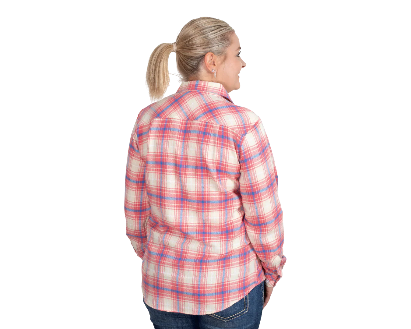 Just Country Womens Jahna Flannel Workshirt - Image 2