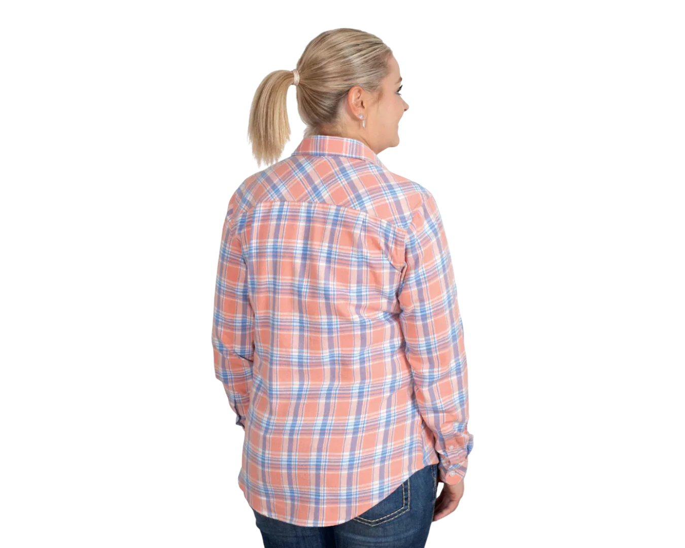 Just Country Womens Jahna Flannel Workshirt - Image 4