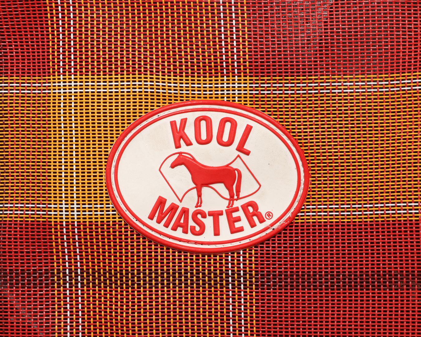Kool Master PVC Shade Mesh Horse Rug Combo - Red/Amber - Image 9