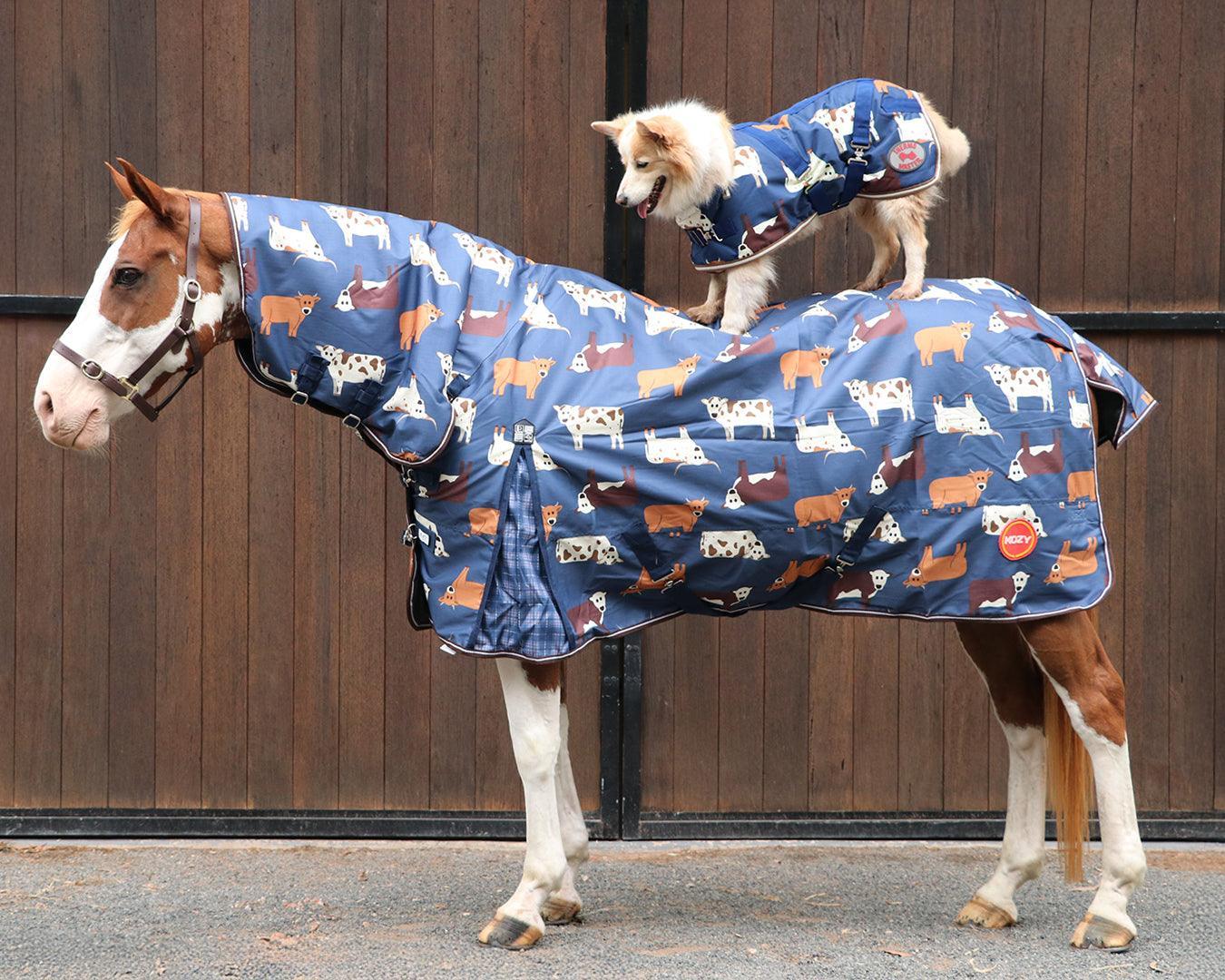 Kozy 1200D 200G Fill Nylon Combo - Navy Cows - Image 7