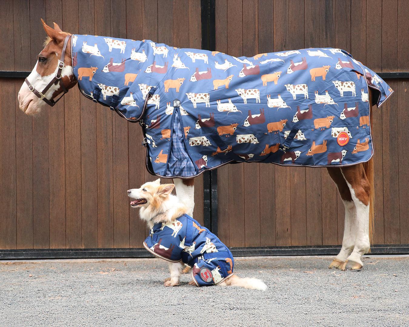 Kozy 1200D 200G Fill Nylon Combo - Navy Cows - Image 8