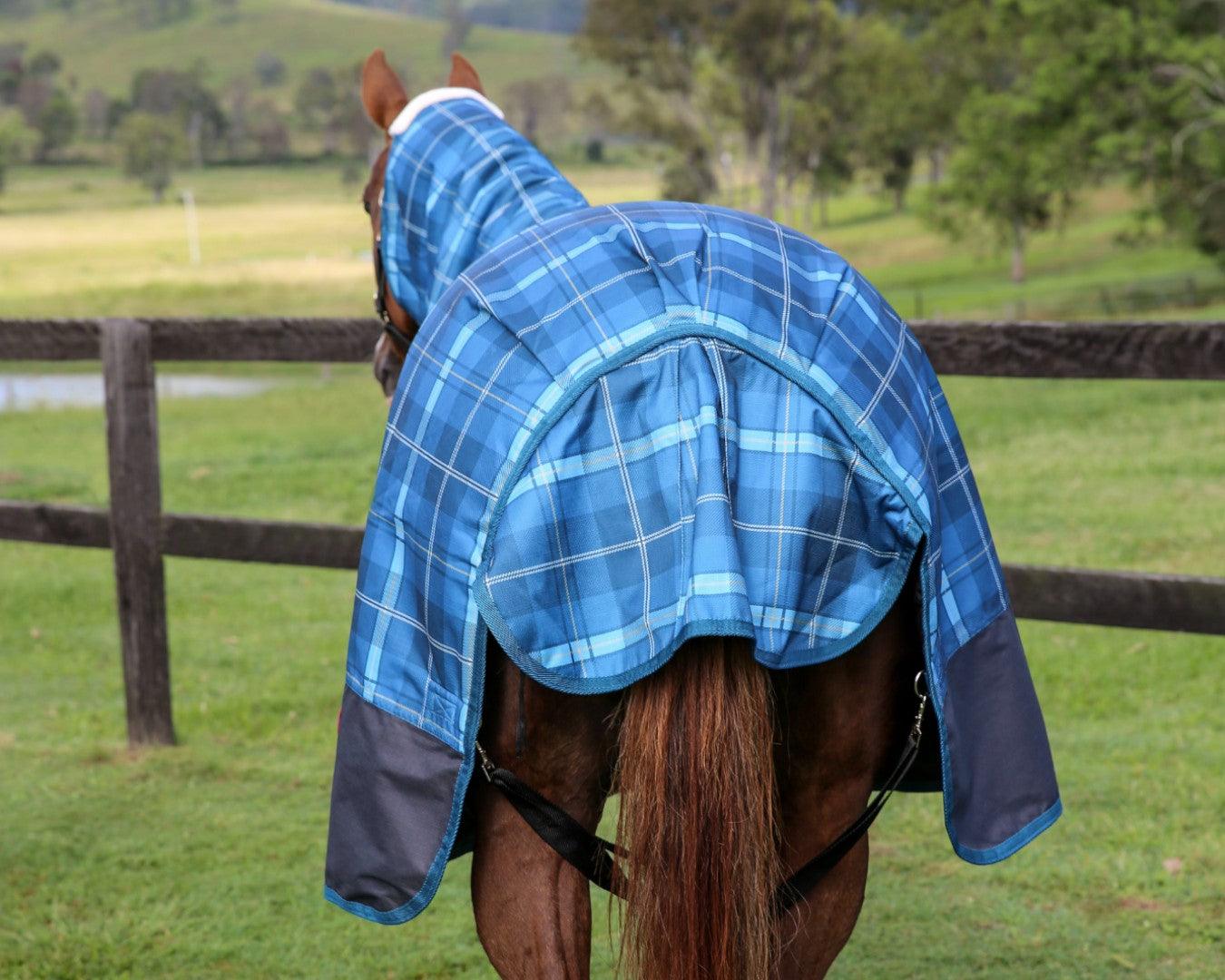 Kozy 1200D 250G Fill Nylon Combo - Blue Tartan - Image 4