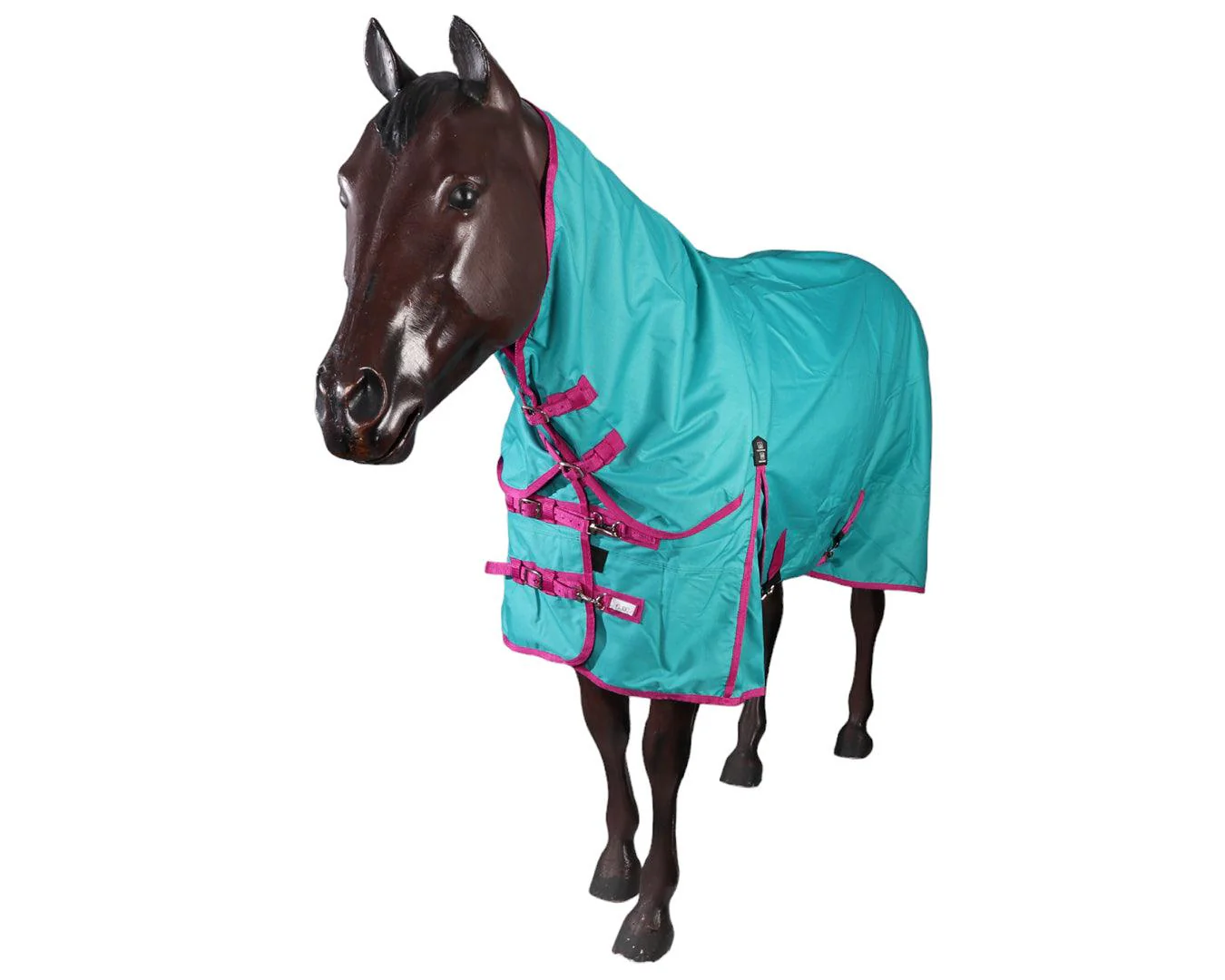 Kozy 1200D Rainsheet Combo - Teal/Cerise - Image 2