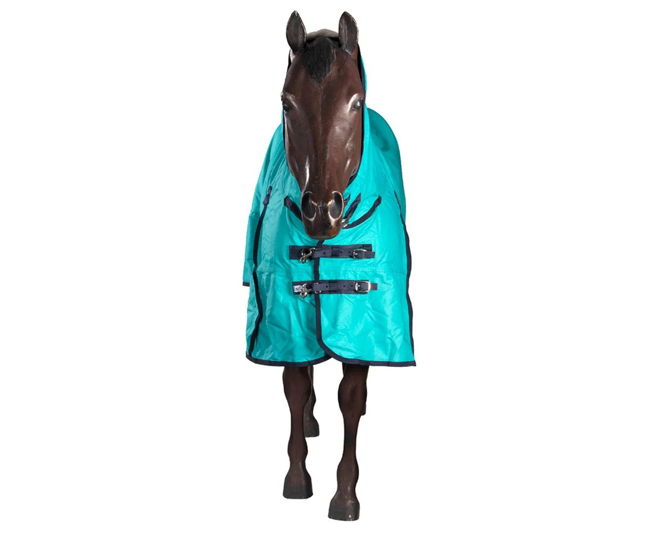 Kozy 1200D Rainsheet Horse Rug Combo - Turquoise - Image 5