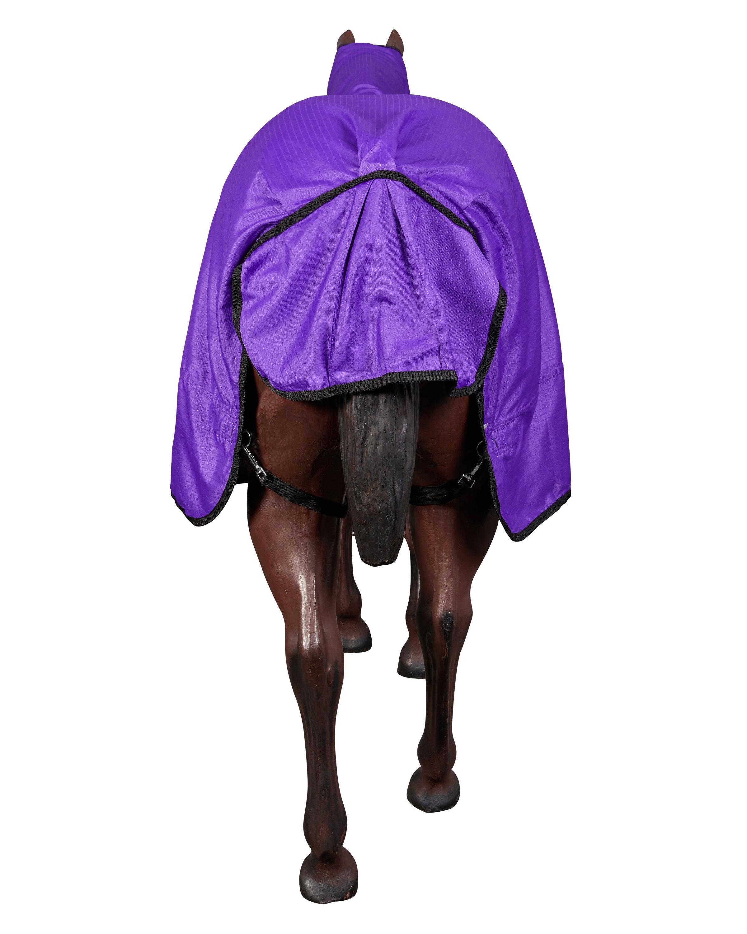 Kozy 600D Lite Rainsheet Horse Rug Combo - Purple - Image 3