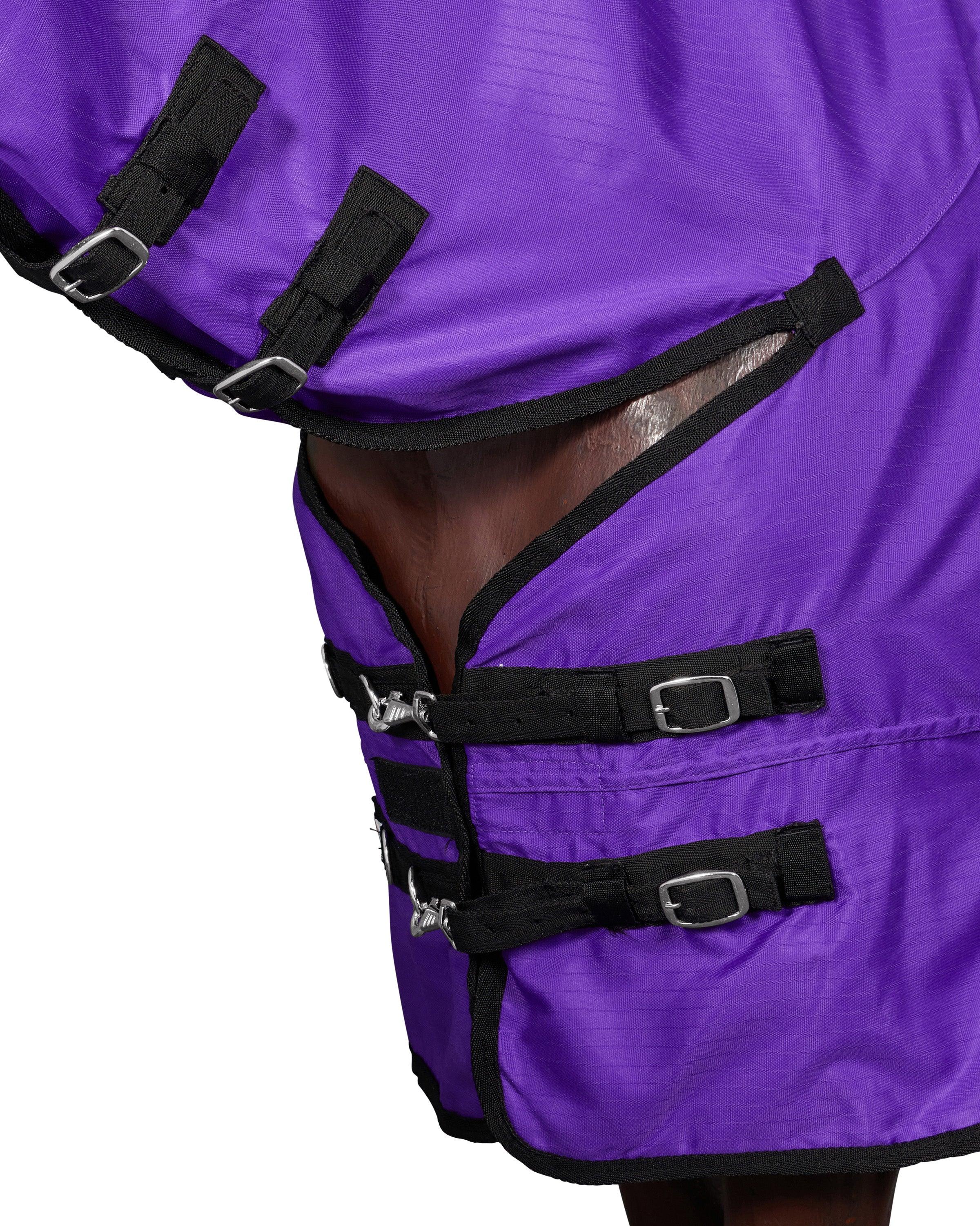 Kozy 600D Lite Rainsheet Horse Rug Combo - Purple - Image 5
