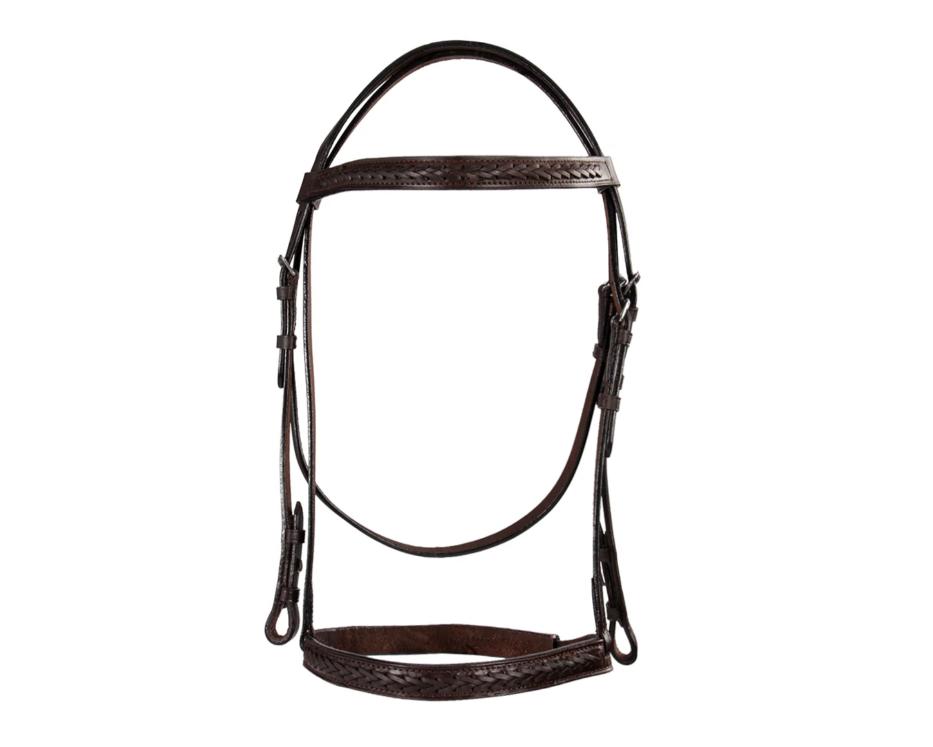 STC Laced Snaffle Bridle w/Reins - Image 4
