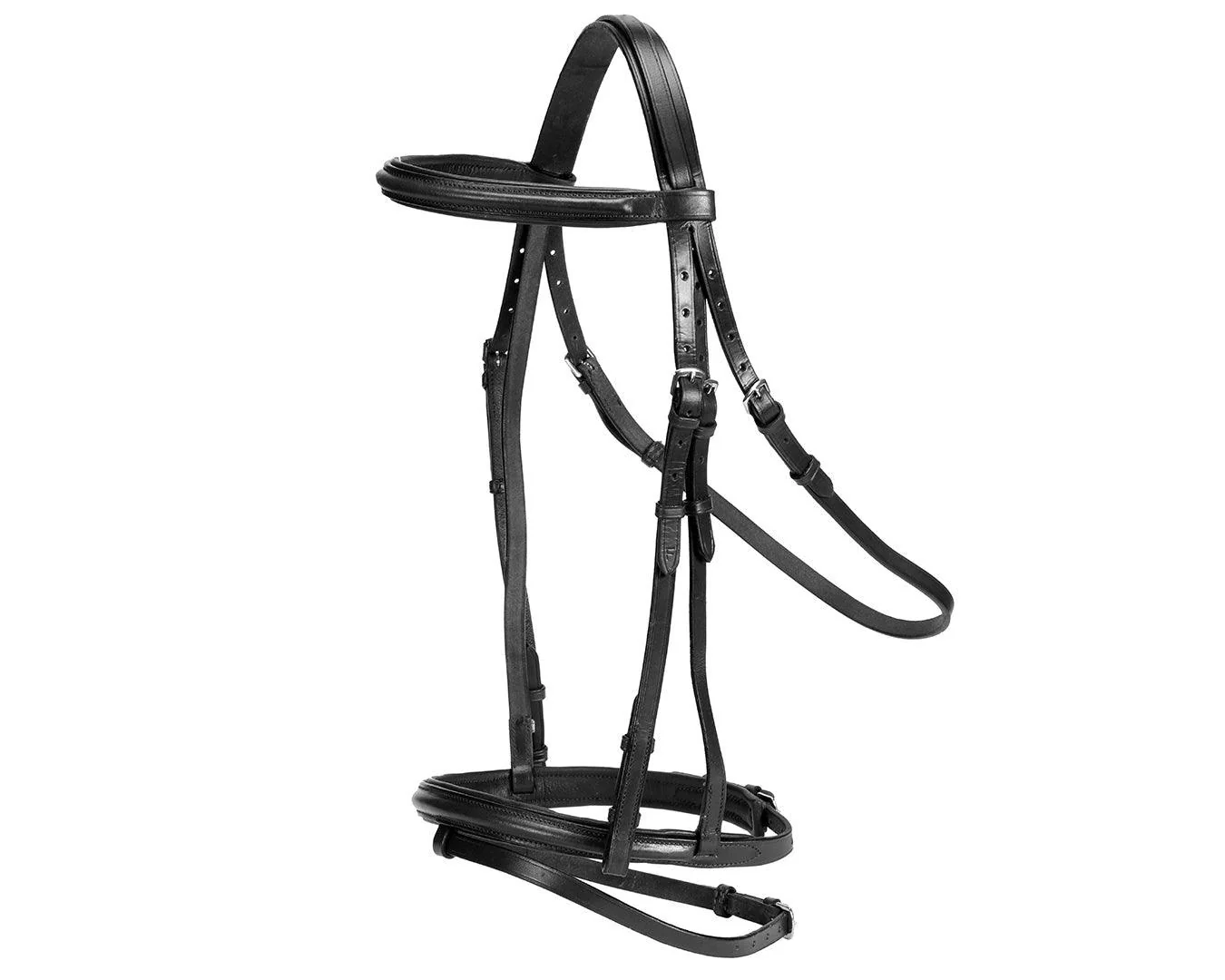 Landsborough Snaffle Bridle - Black