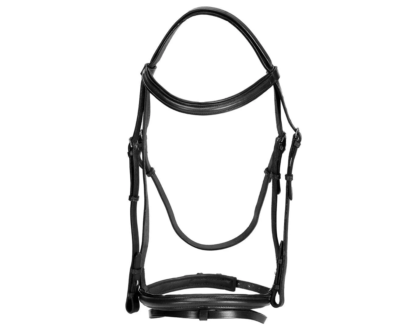 Landsborough Snaffle Bridle - Black - Image 2