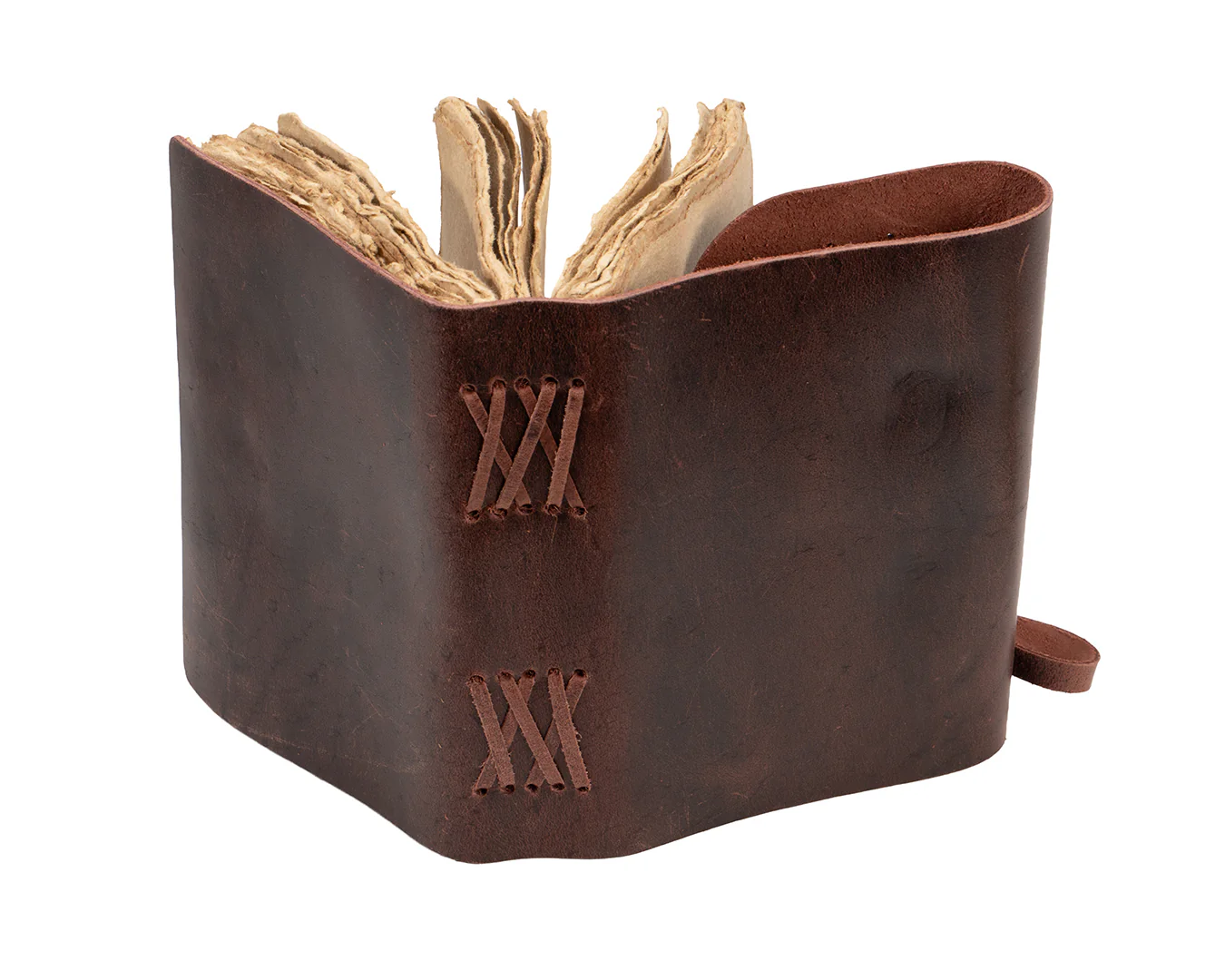 Leather Bound Journal - Brown With Turquoise Stone - Image 6