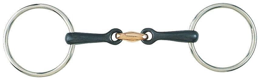 STC Loose Ring Training Snaffle Bit with Sweet Iron & Copper Mouth