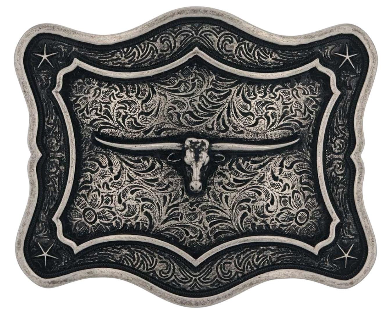 Montana Silversmiths 'Get The Horns' Attitude Belt Buckle