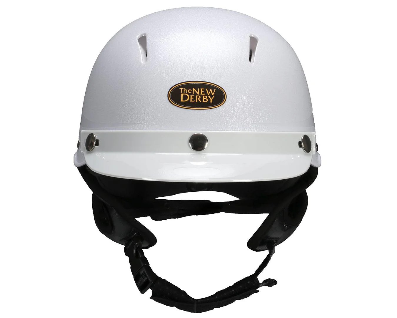 New Derby Safety Riding Helmet - Classic White - Image 4