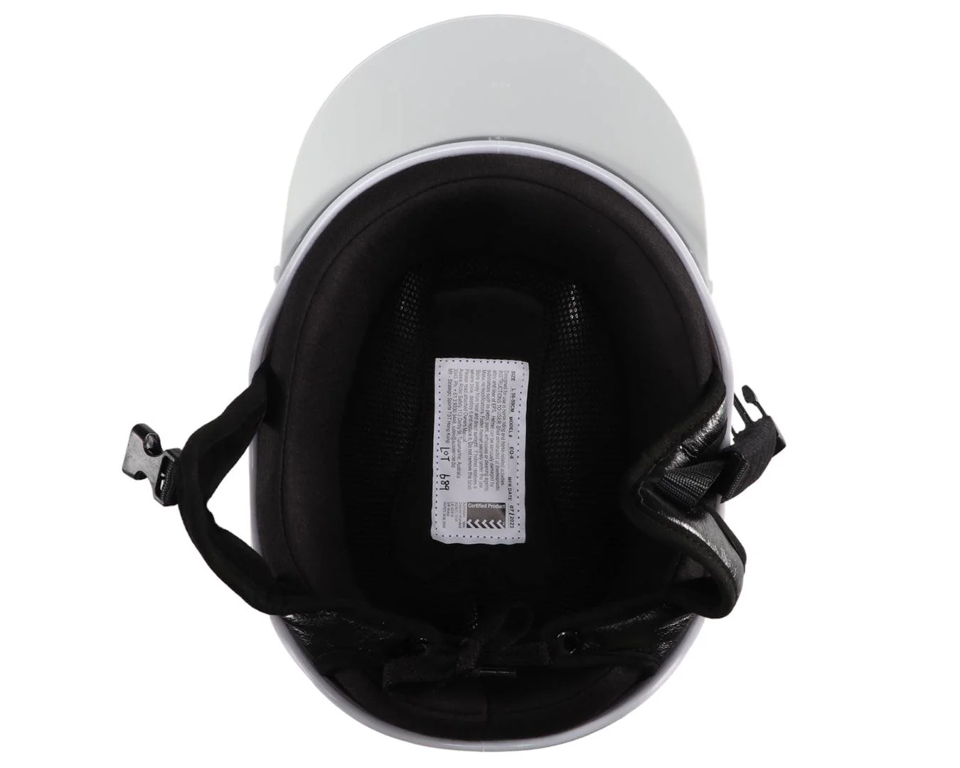 New Derby Safety Riding Helmet - Classic White - Image 7