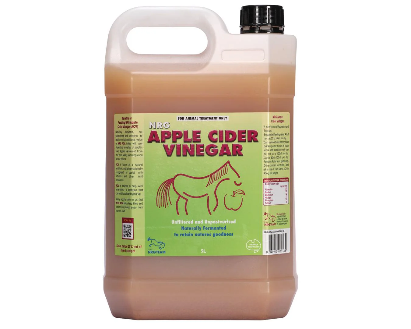 NRG Apple Cider Vinegar 5L