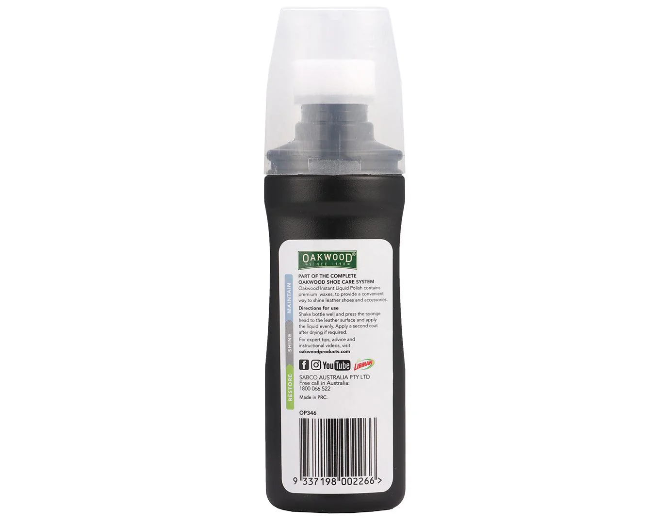 Oakwood Instant Liquid Shoe Polish - Image 2