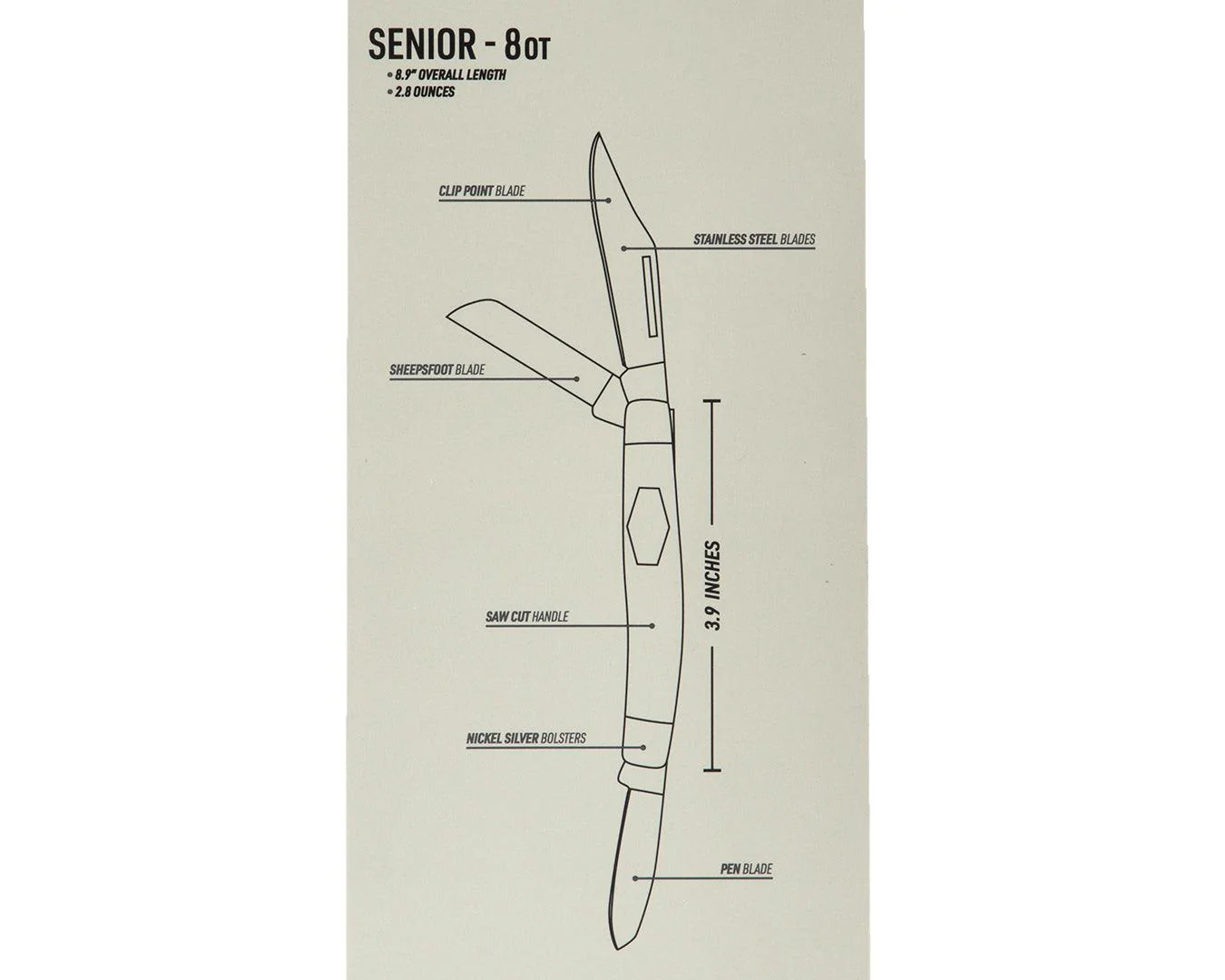 Old Timer 8-OT Senior Stock Knife - Image 3