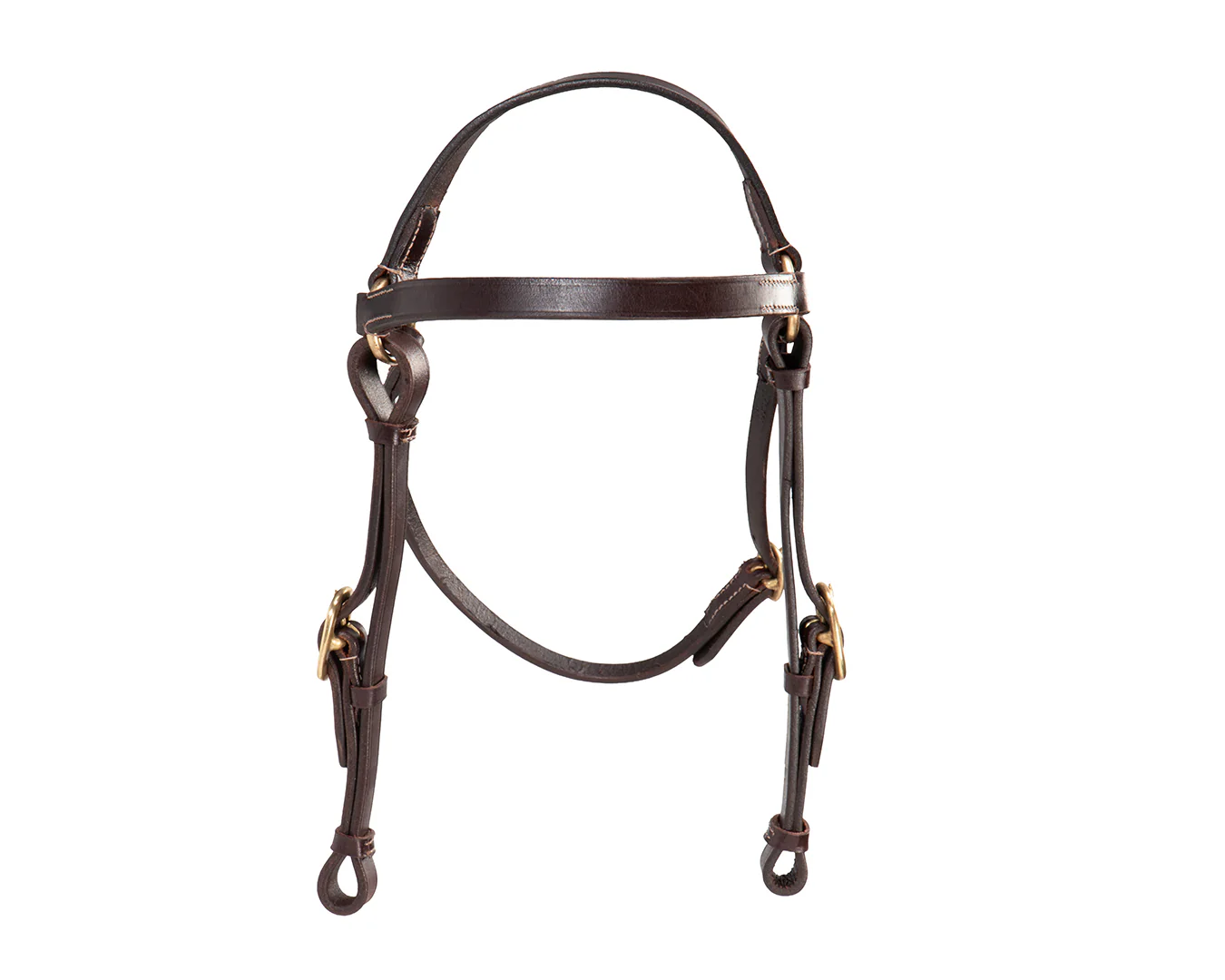 Ord River Oiled Pull-Up Barcoo Bridle - Shetland Size - Image 3
