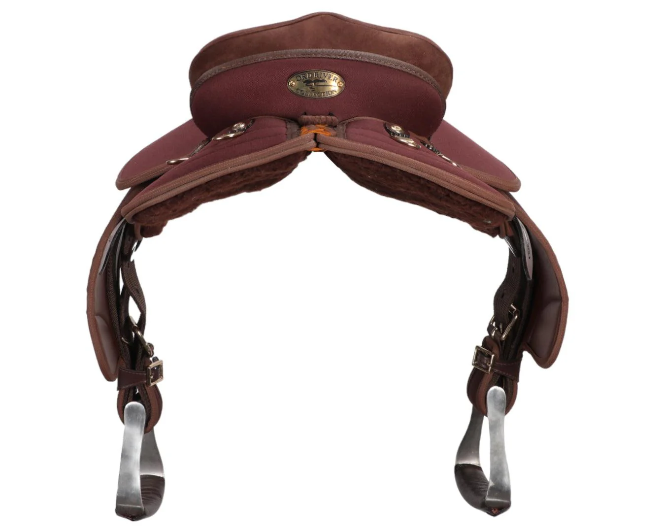 Ord River Synthetic Youth Half Breed Saddle 14.5" - Brown - Image 5