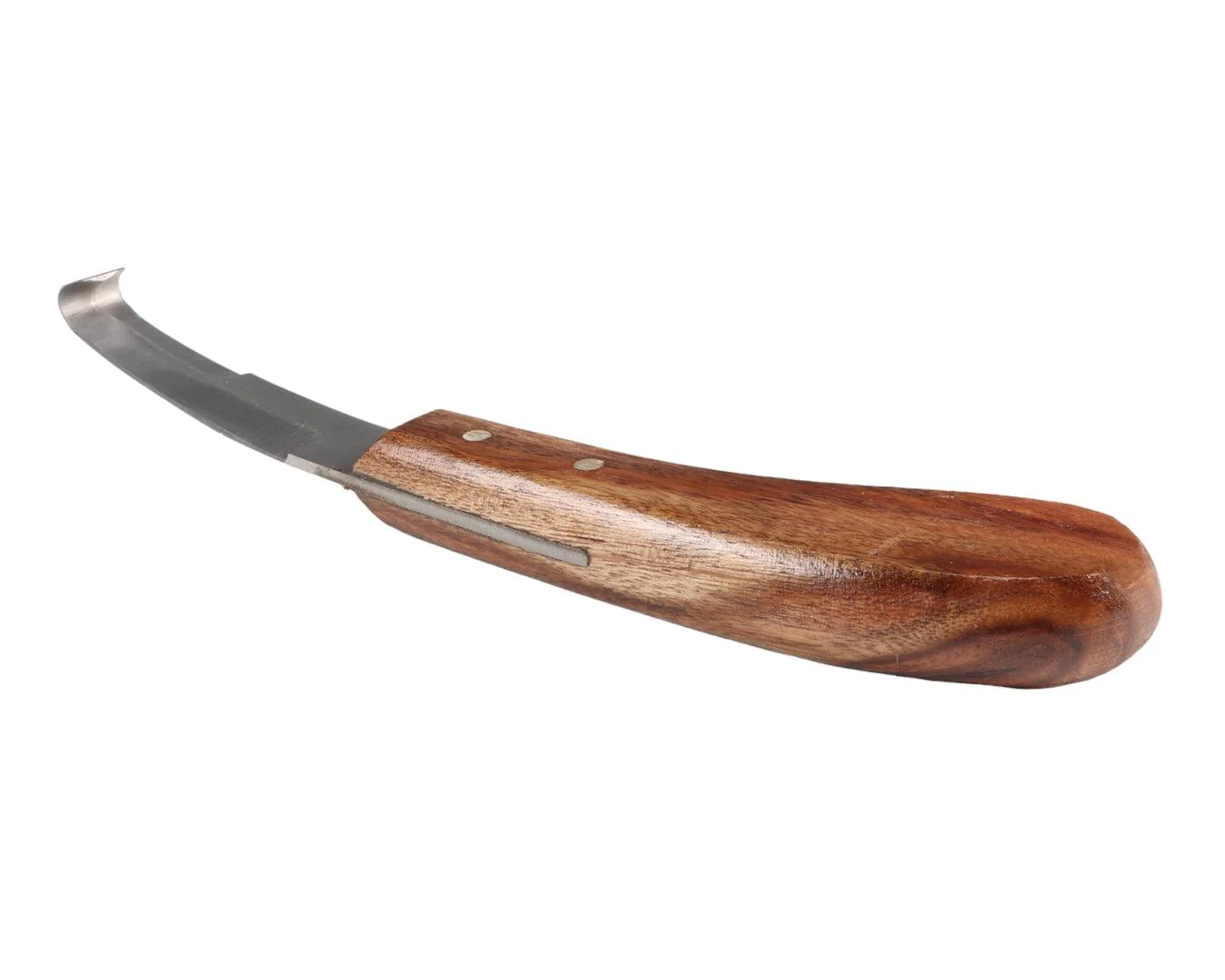 Professional Hoof Knife Double Edge with Wooden Handle