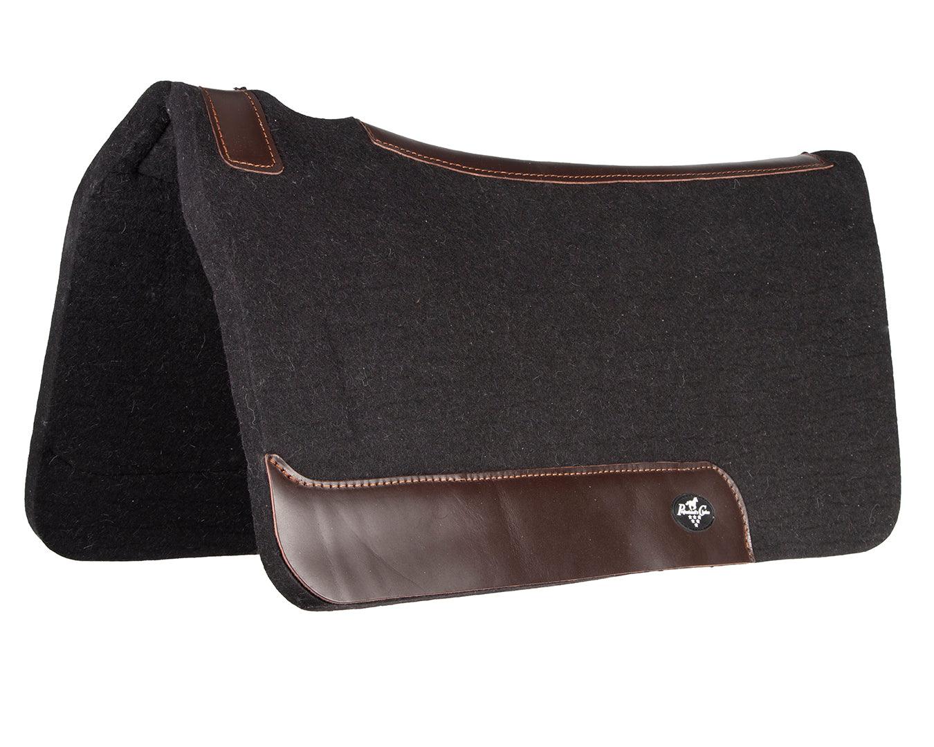 Professional's Choice Comfort Fit Steam Pressed Felt Saddle Pad - Black 31" x 32"