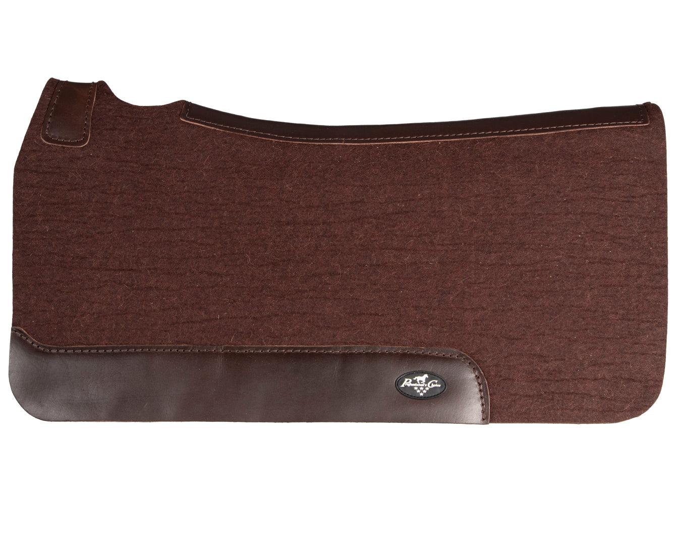Professional's Choice Comfort Fit Steam Pressed Felt Saddle Pad - Chocolate 31" x 32" - Image 2