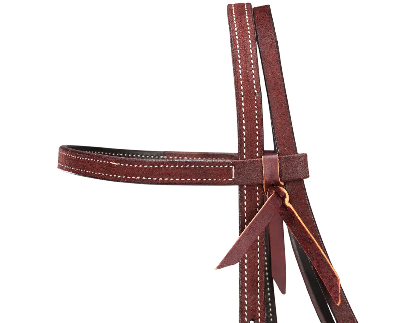 Professional's Choice Cowboy Laced Brow Band Headstall - Chocolate - Image 3