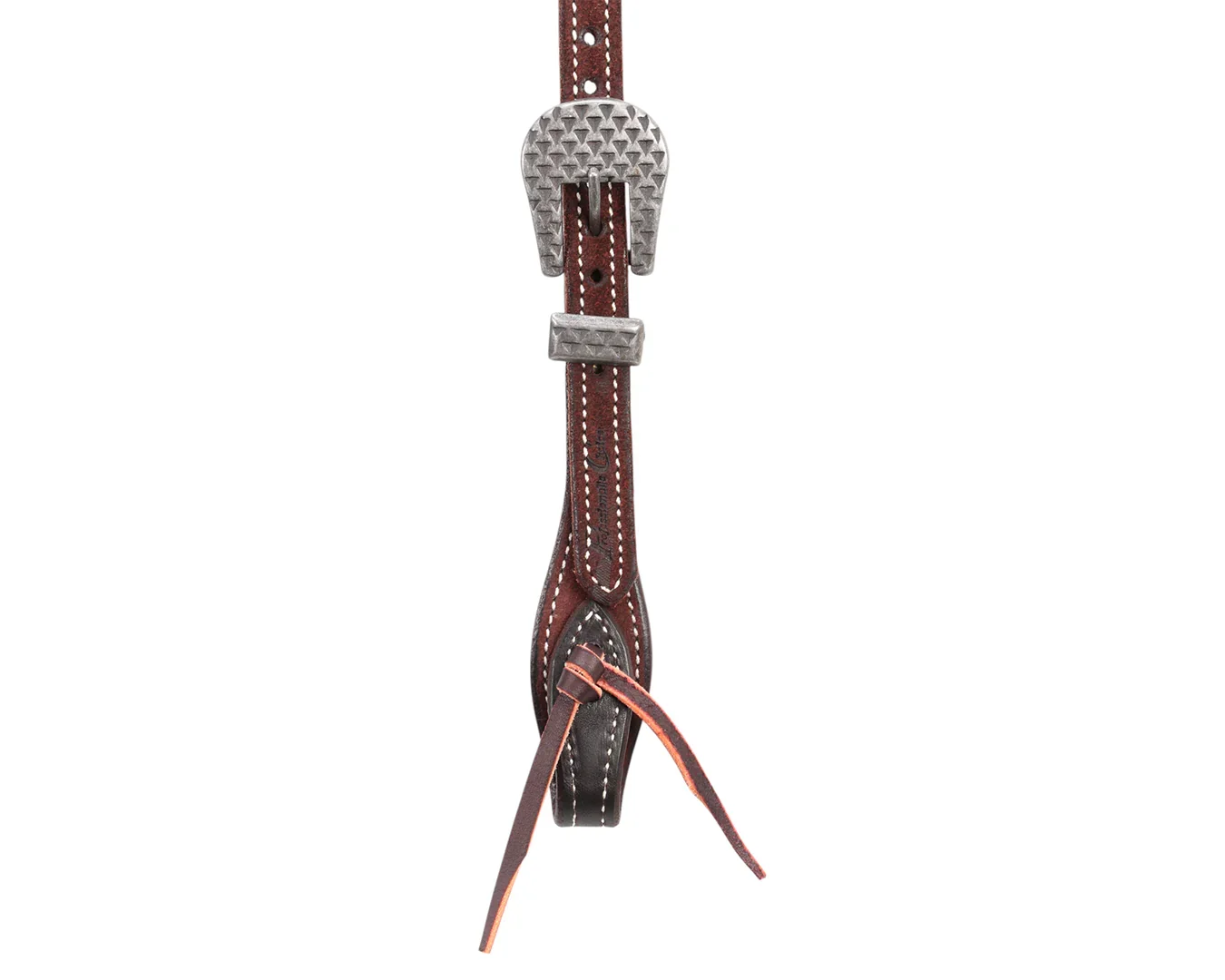Professional's Choice Cowboy Laced Brow Band Headstall - Chocolate - Image 4