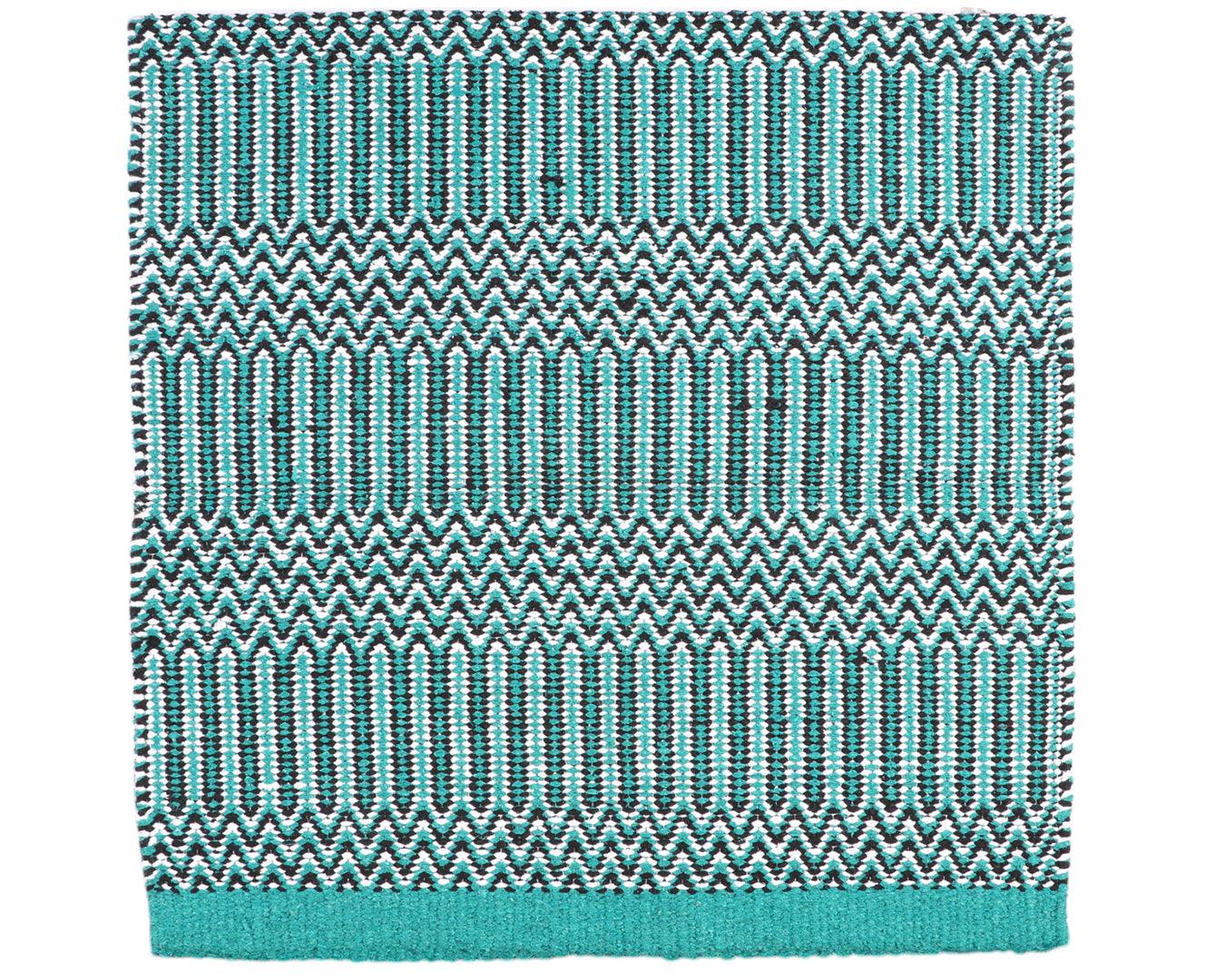 Professional's Choice Double Weave Saddle Blanket - Teal & Black 32" x 64" - Image 2