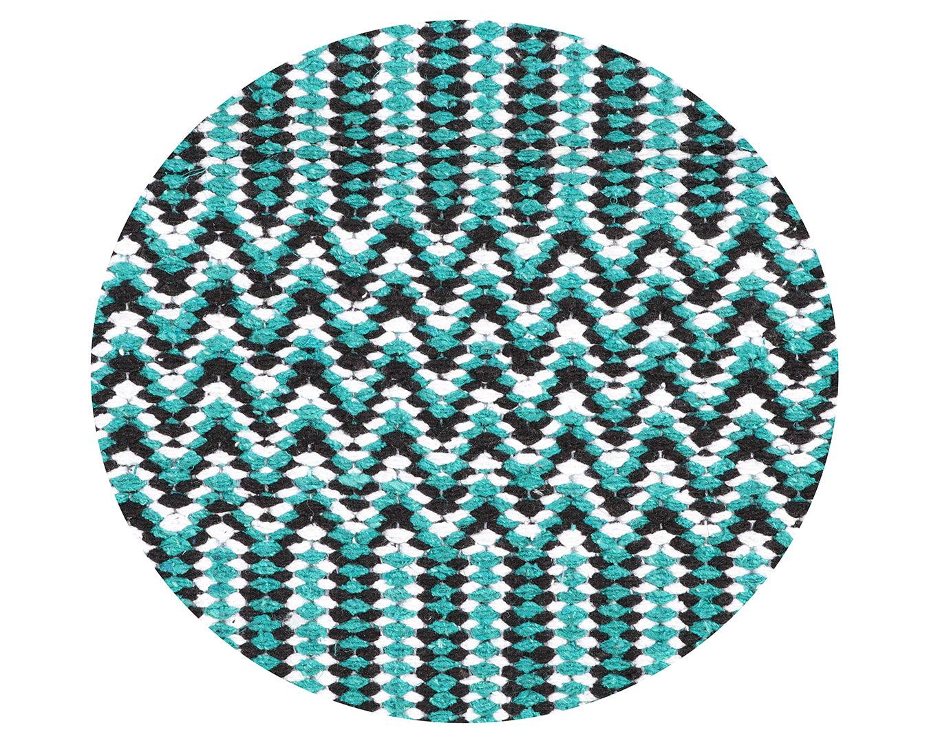 Professional's Choice Double Weave Saddle Blanket - Teal & Black 32" x 64" - Image 3