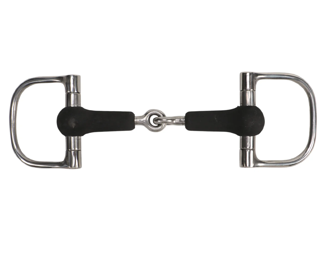 Racing Dee Bit w/Rubber Covered Snaffle Mouth