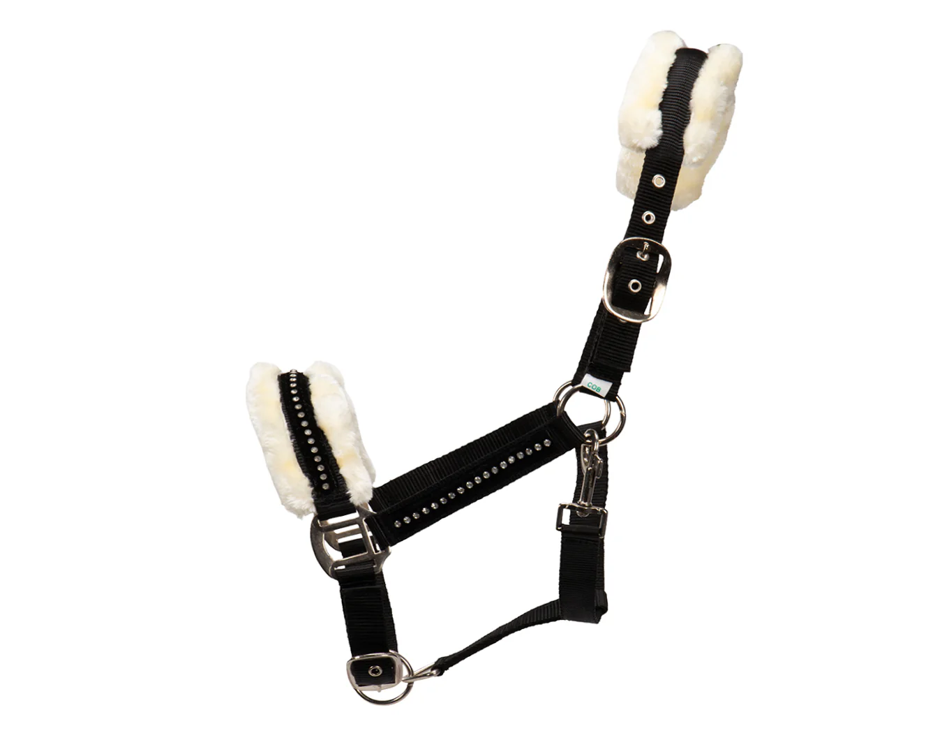 Rancher Crystal Velvet Mink Halter - Black - Image 2