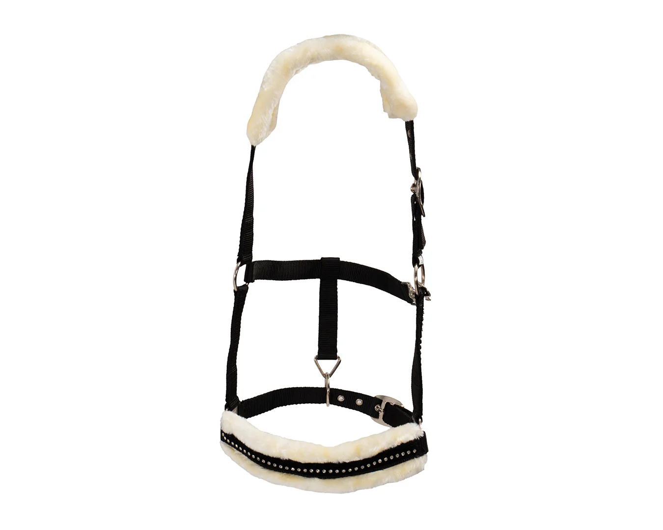 Rancher Crystal Velvet Mink Halter - Black - Image 5