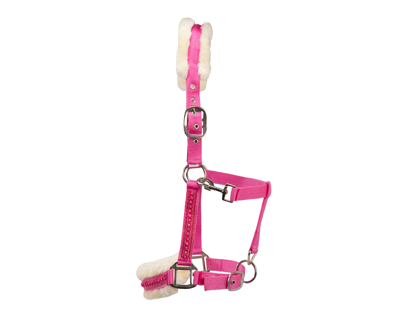 Rancher Crystal Velvet Mink Halter - Pink - Image 3