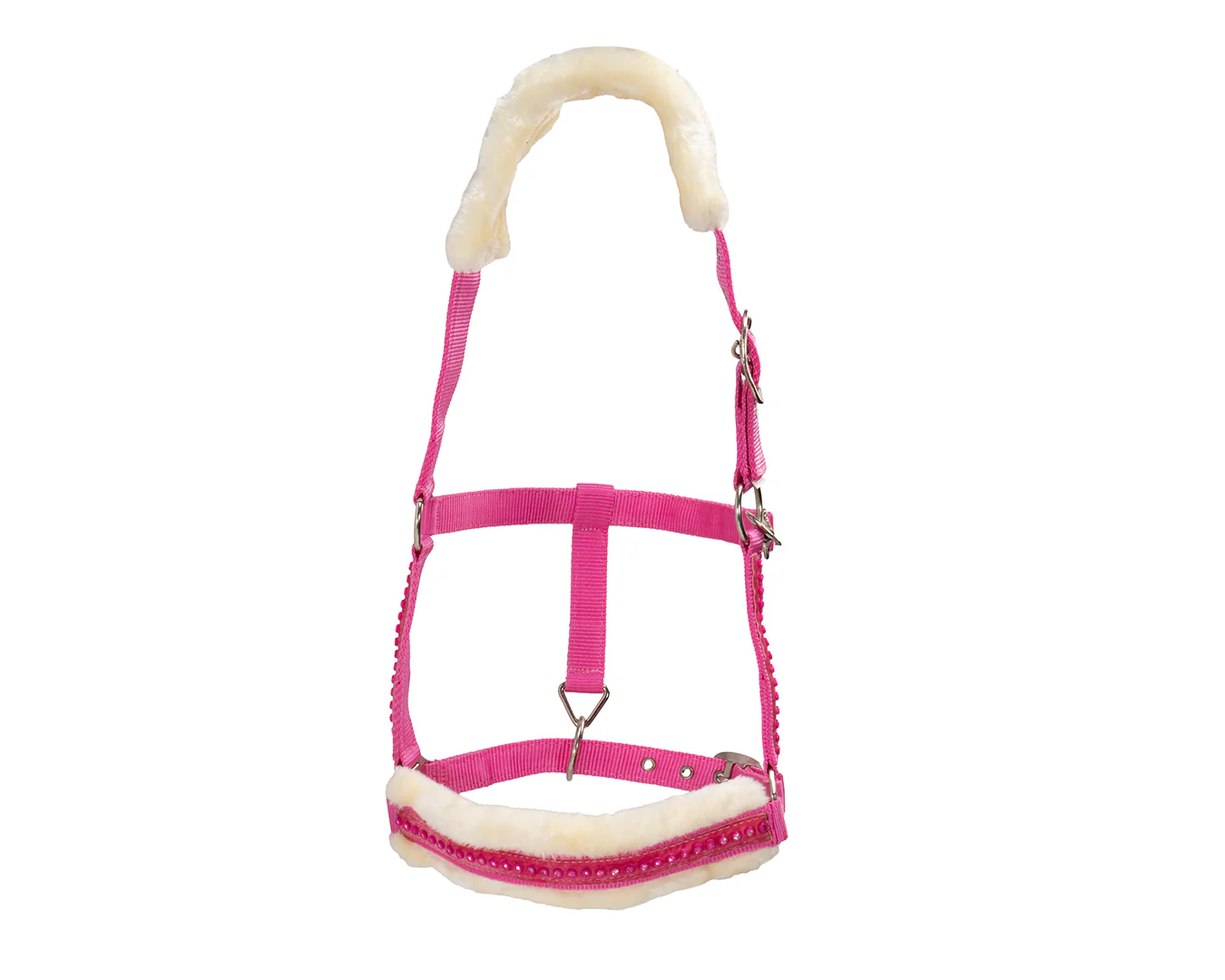 Rancher Crystal Velvet Mink Halter - Pink - Image 5