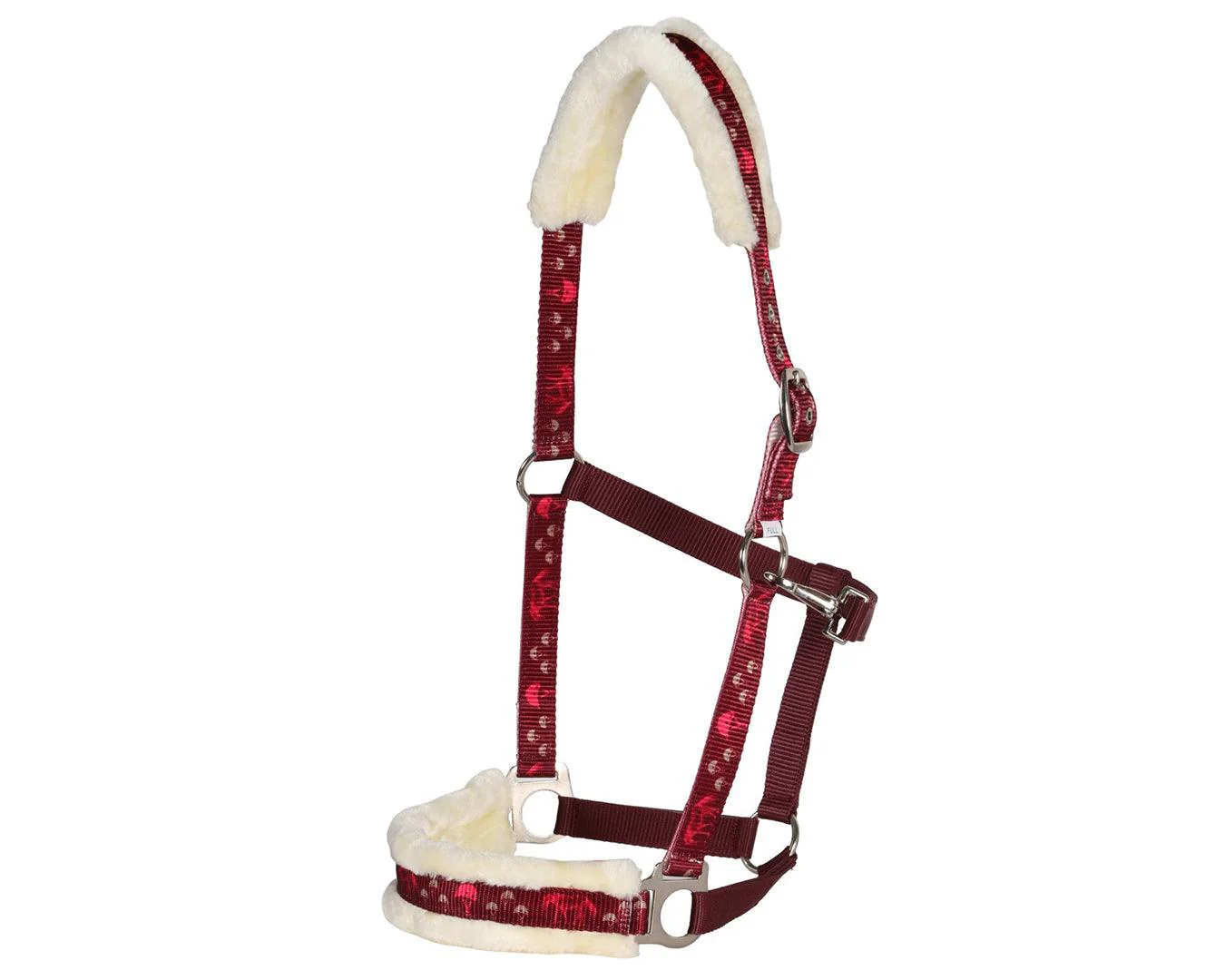 Rancher Fleece Halter - Horses & Trees Pattern - Image 3