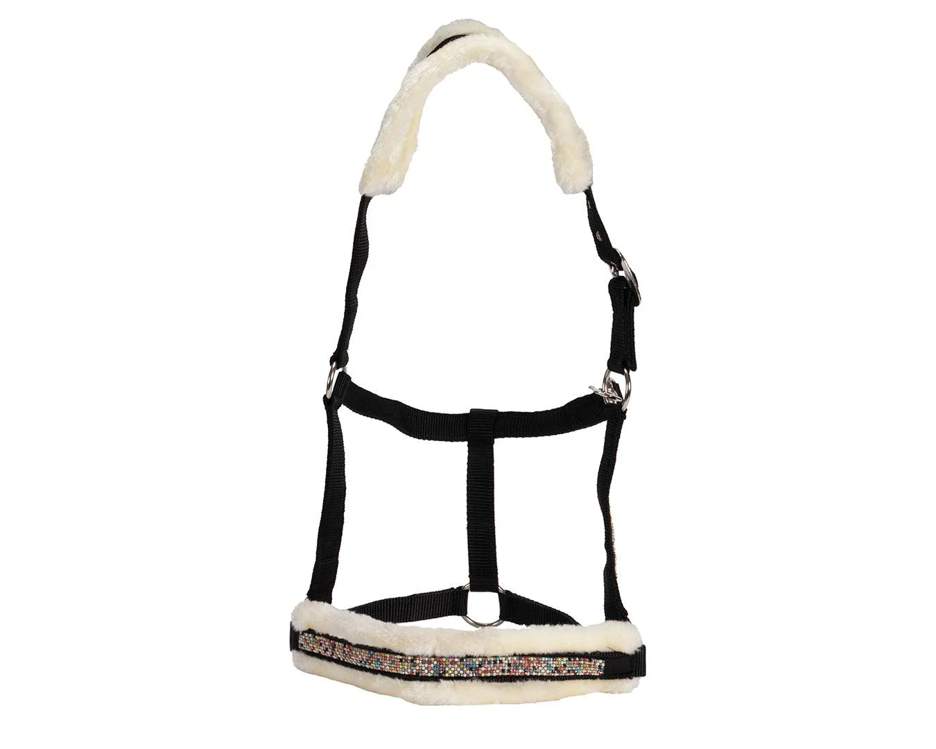 Rancher Fleece Padded Halter - Black
