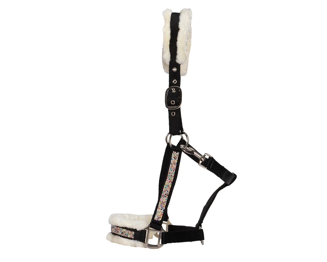 Rancher Fleece Padded Halter - Black - Image 3