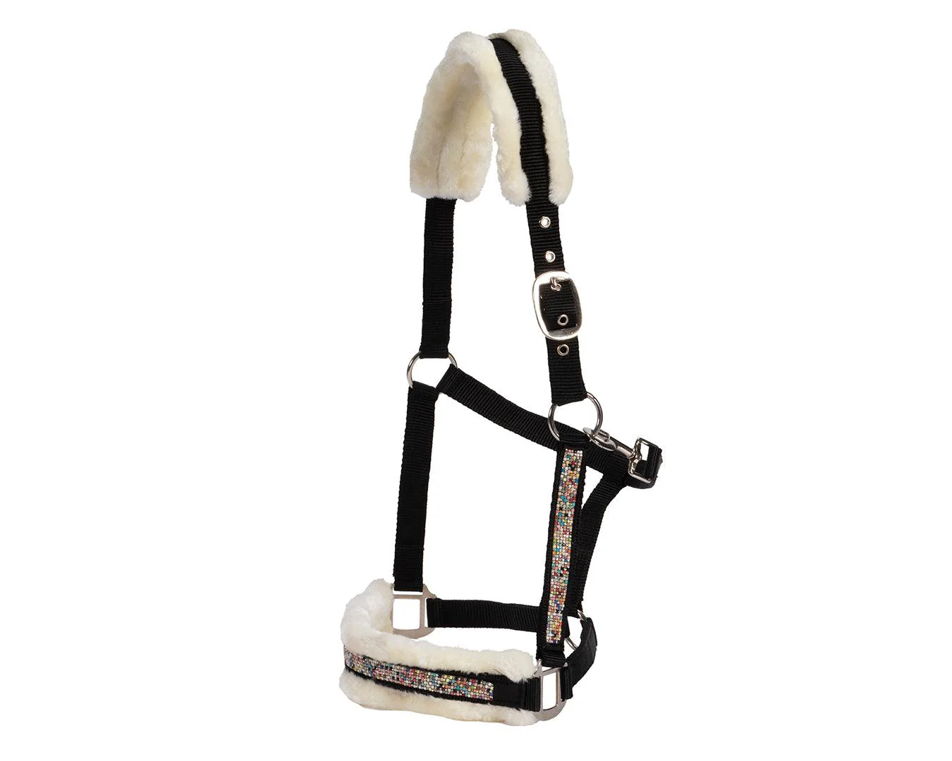 Rancher Fleece Padded Halter - Black - Image 4