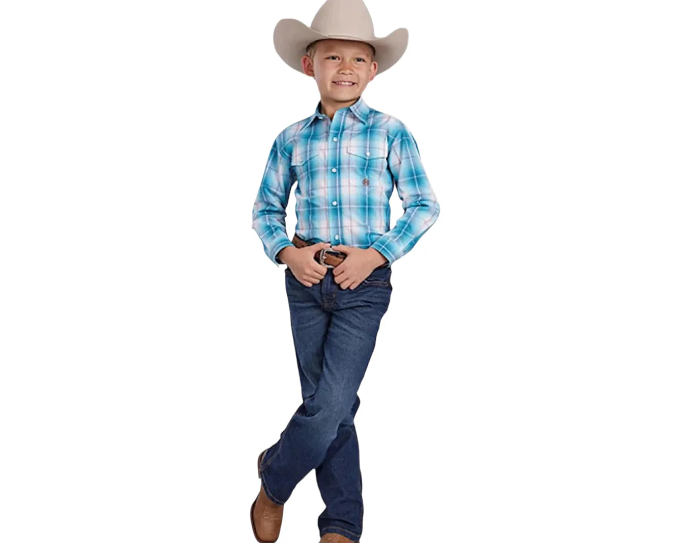Roper Boys Amarillo Collection Shirt - Blue - Image 2