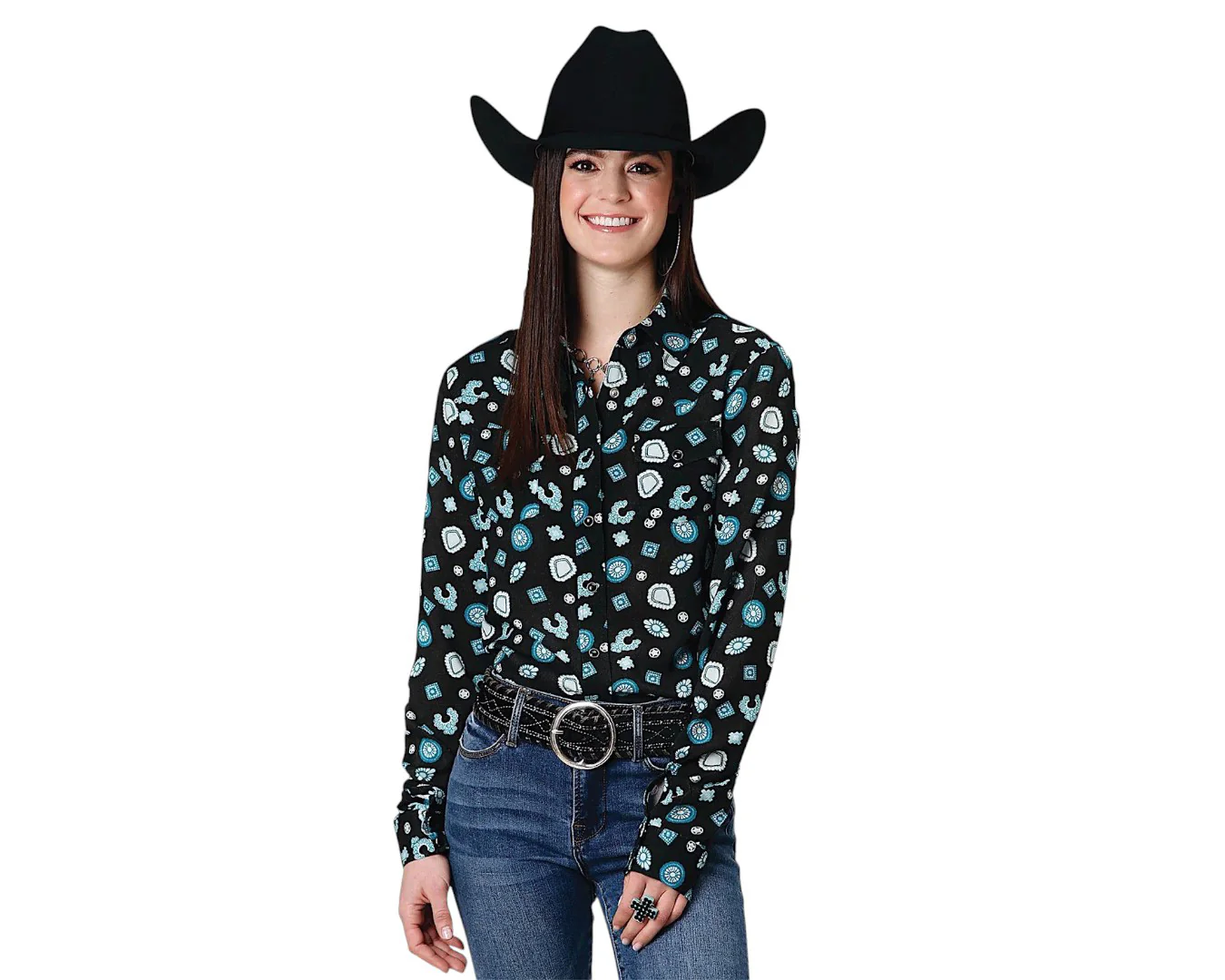 Roper Five Star Collection LS Shirt - Black