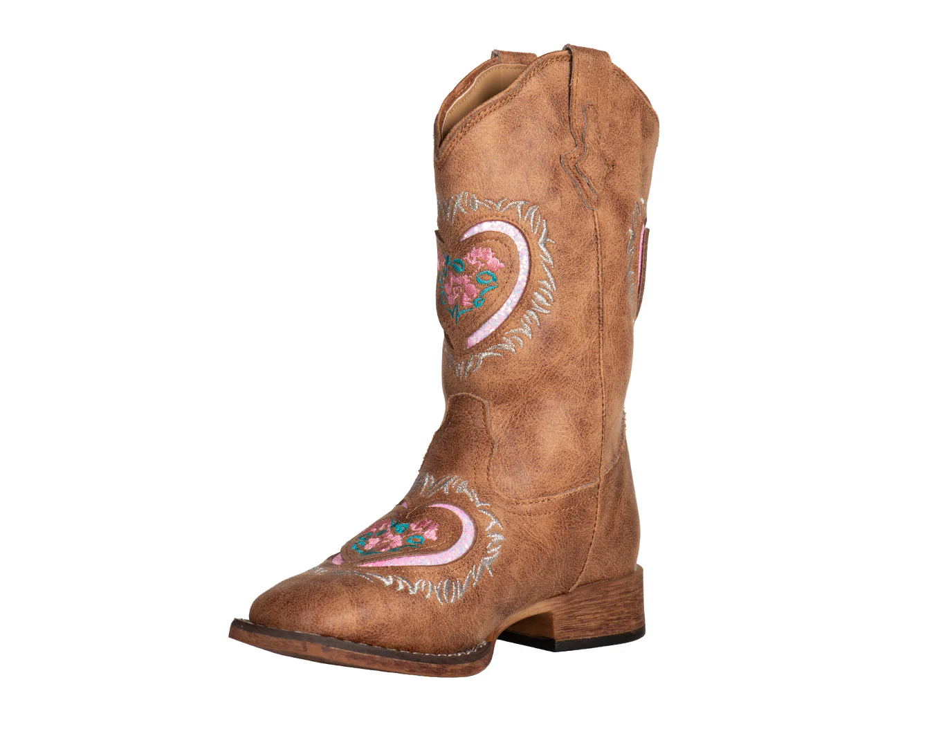 Roper Kids Heartful Brown Boot