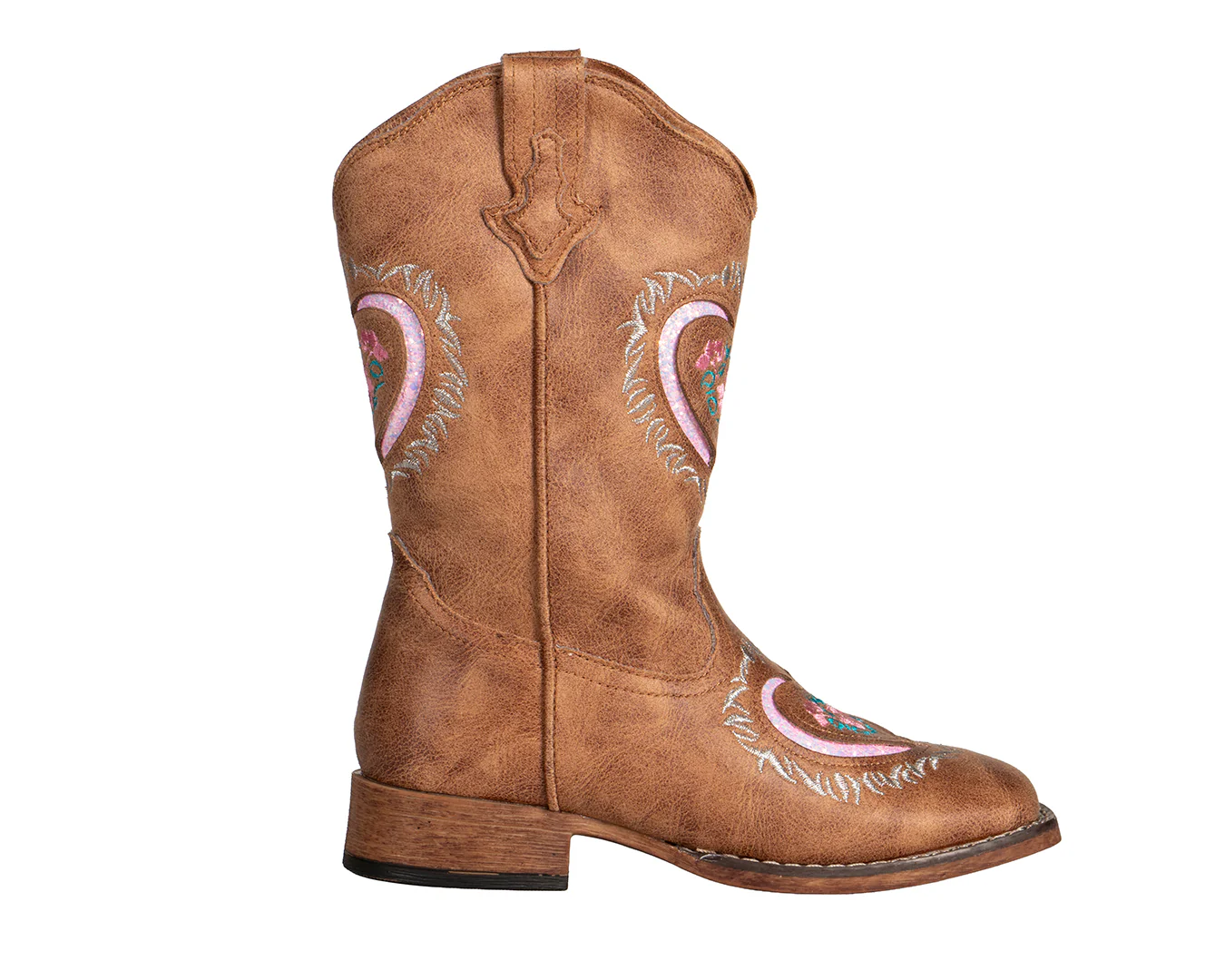 Roper Kids Heartful Brown Boot - Image 5