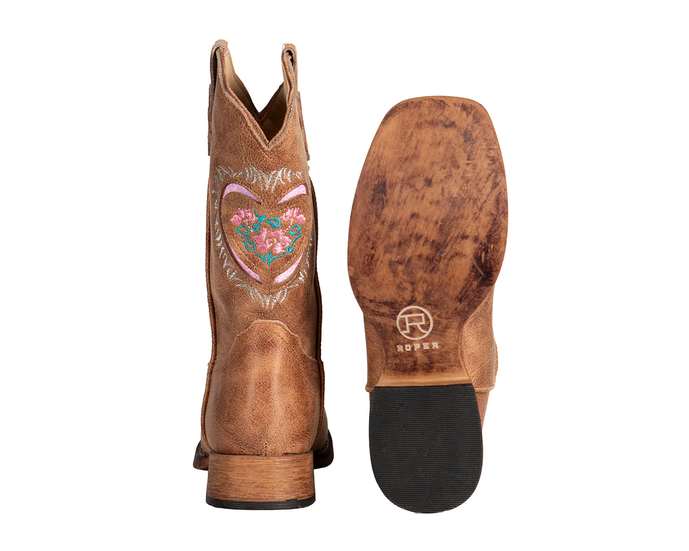 Roper Kids Heartful Brown Boot - Image 6