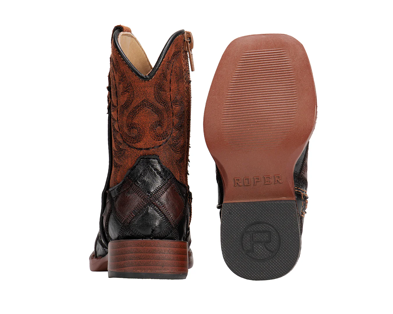 Roper Toddler Bird Blocks Ostrich Boots - Image 4