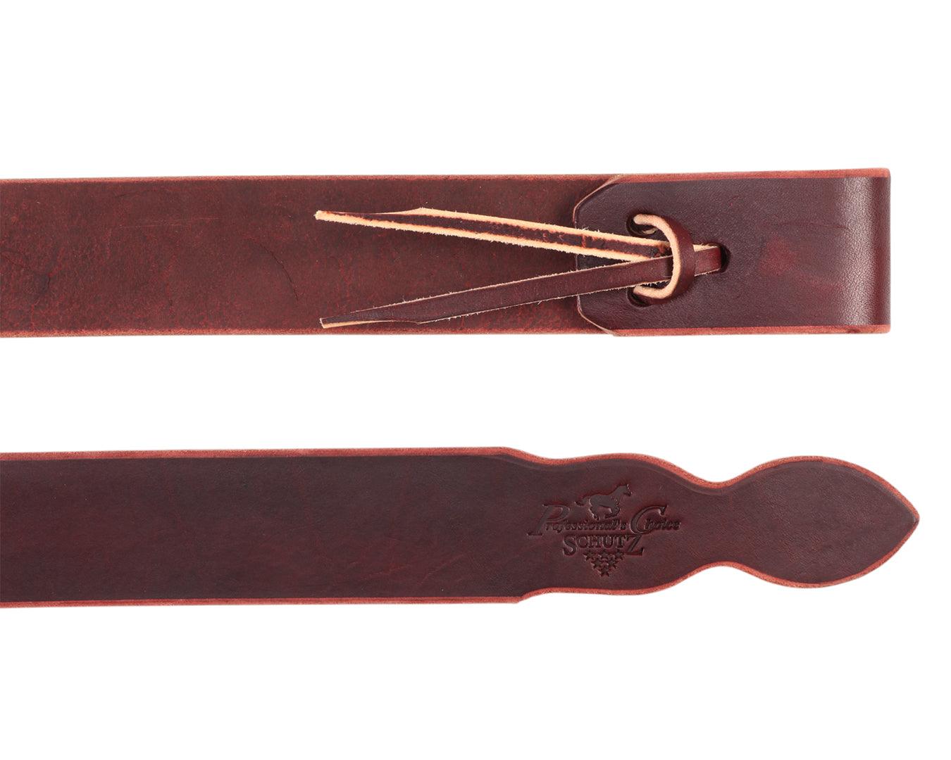 Professional's Choice Latigo Cinch Tie Strap Burgundy - Image 2