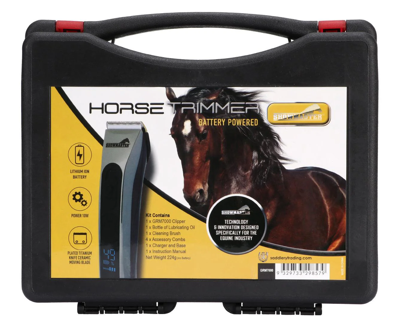 Showmaster Horse Clipper Kit Battery Powered - Image 2