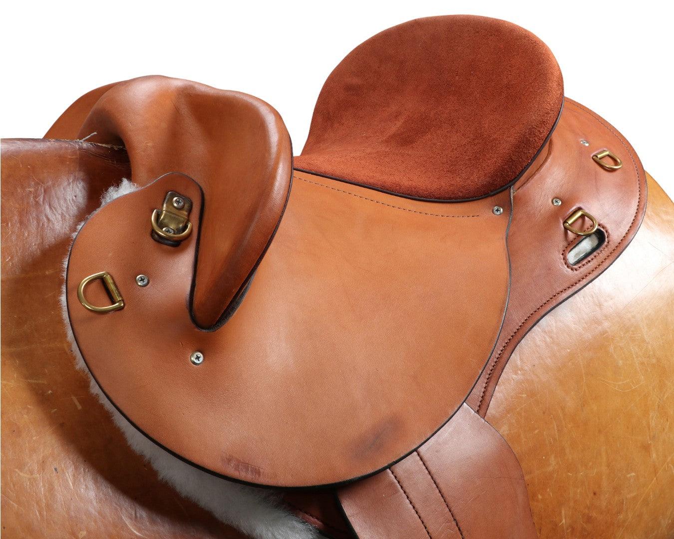 Sidney Hamilton Half Breed Saddle Roughout Seat - Image 3